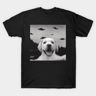 Funny UFO Selfie Labrador Retriever T-Shirt